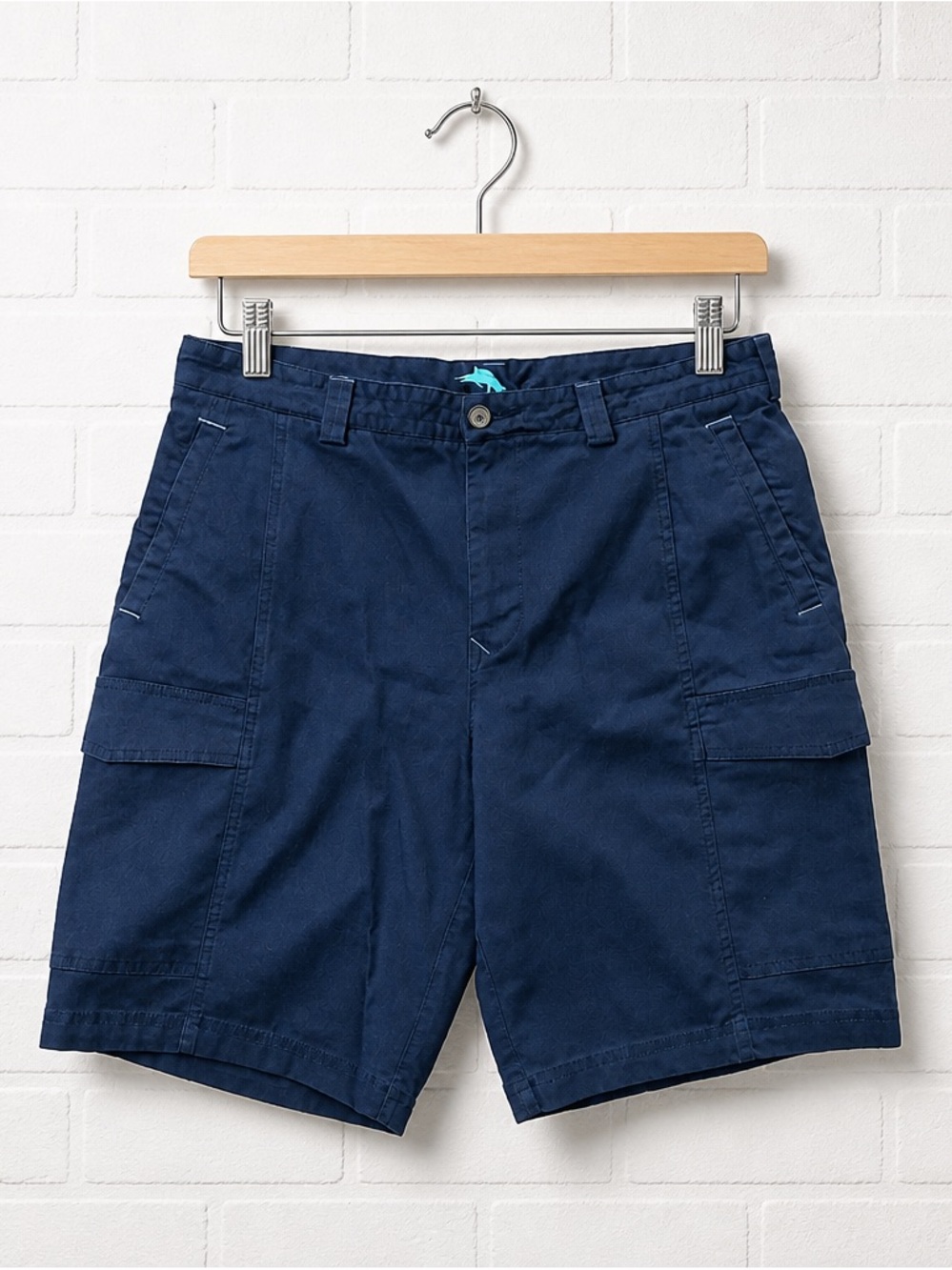 Tommy Bahama 35” x 10" Ocean Deep Blue Key Isles Cargo Shorts Stretch Canvas